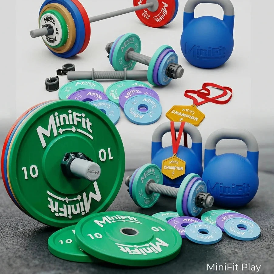 Mini Fit Weight MiniFit® | Real Gym Gear for Kids – Barbells, Dumbbells & More ...
