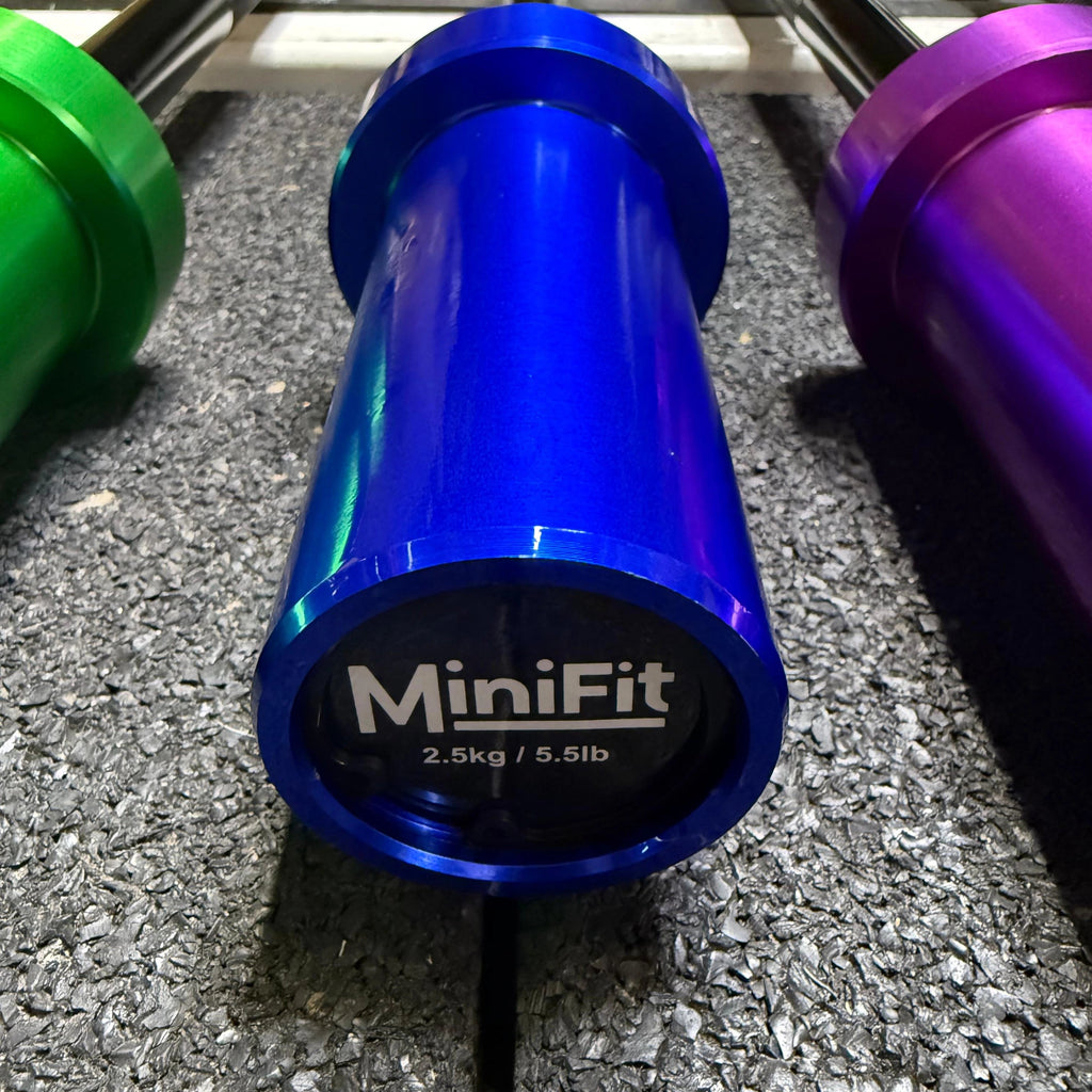 MiniFit Progression | 2.5kg Starter Barbell (+ FREE Barbell Clips)