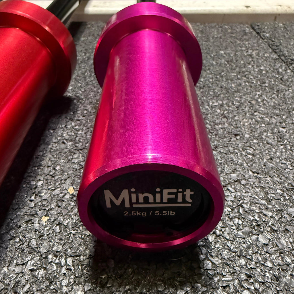 MiniFit Progression | 2.5kg Starter Barbell (+ FREE Barbell Clips)