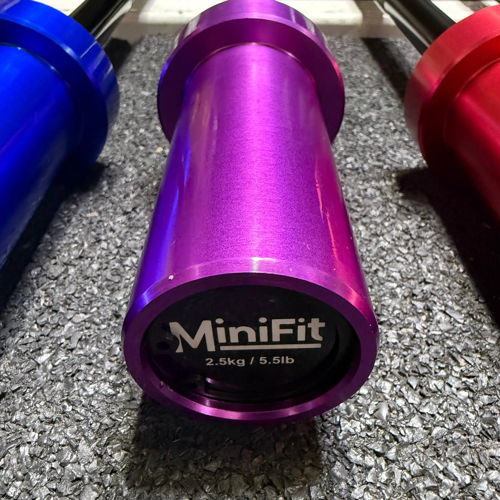 MiniFit Progression | 2.5kg Starter Barbell (+ FREE Barbell Clips)