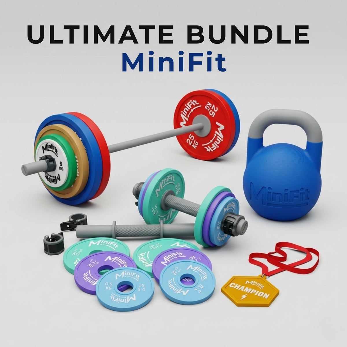 MiniFit® | Real Gym Gear for Kids – Barbells, Dumbbells & More ...